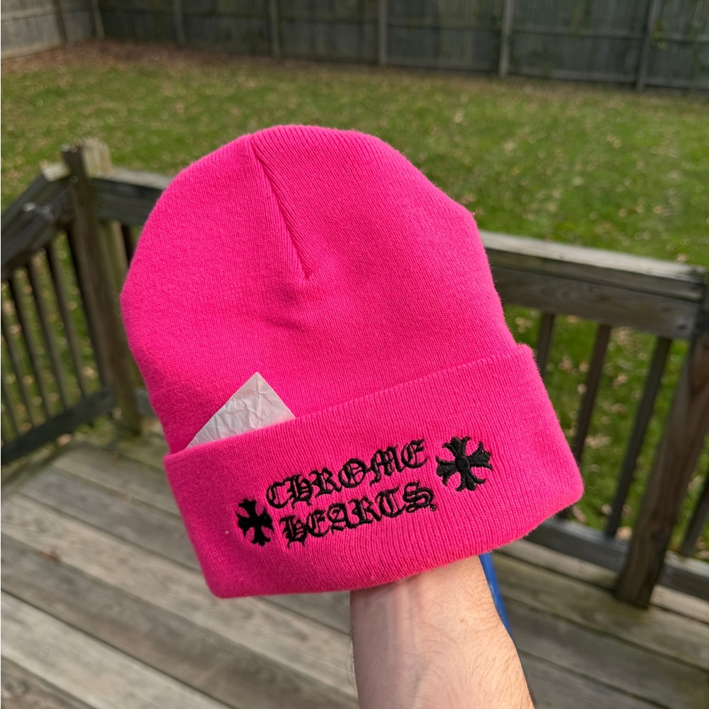 Chrome Hearts Hot Pink Beanie
